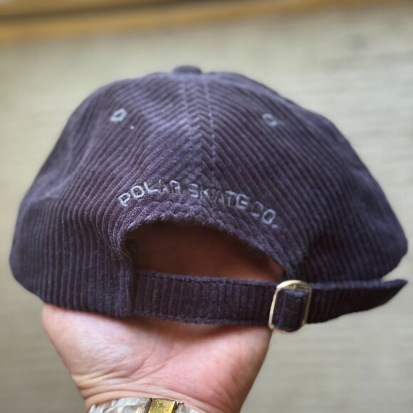 Polar Skate Co. Hat Men's Size Large Blue Logo Baseball Cap Adjustable Corduroy - Picture 2 of 6